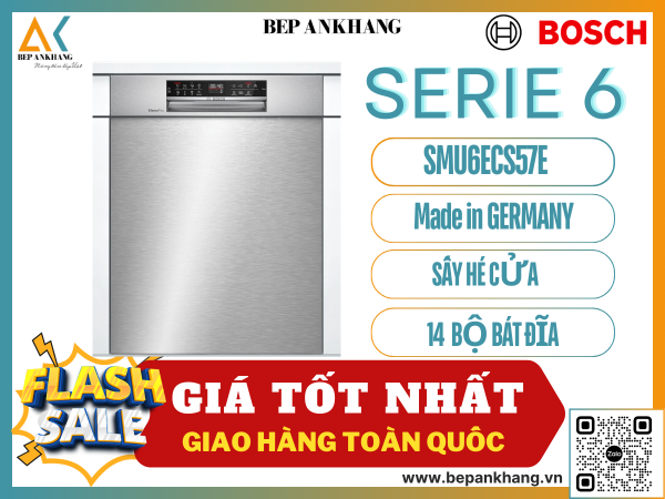 Máy rửa chén bán âm Bosch SMU6ECS57E Series 6